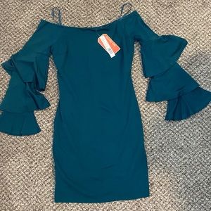 GIANNI BINI TIERED SLEEVE DRESS